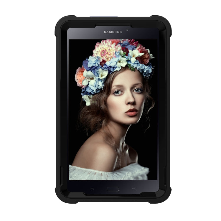 For Samsung Galaxy Tab A 8.0 2017 C5 Four Corners Shockproof Silicone + PC Protective Case with Holder
