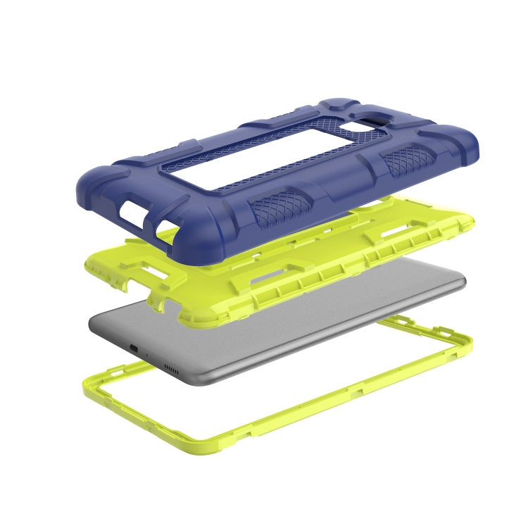For Samsung Galaxy Tab A 8.0 2017 C5 Four Corners Shockproof Silicone + PC Protective Case with Holder