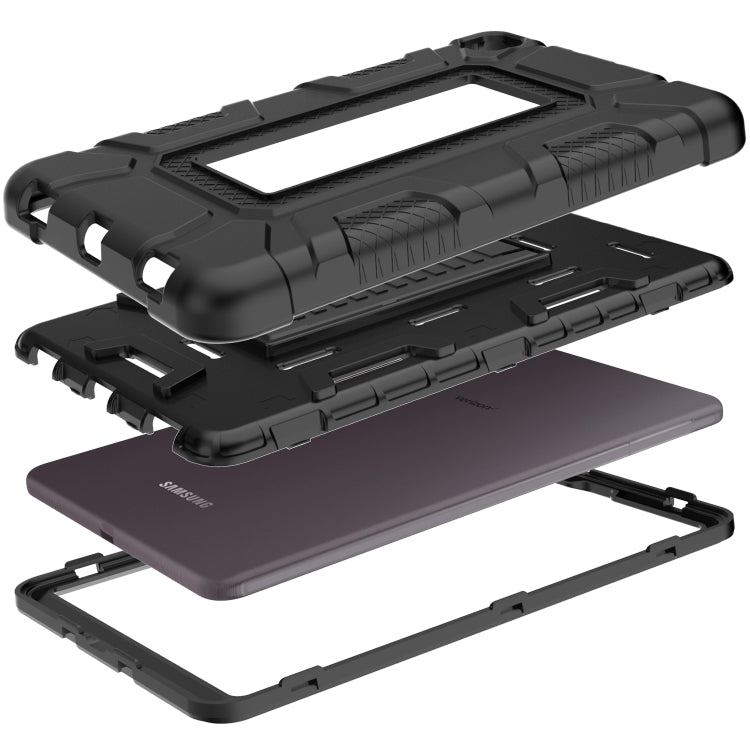 For Samsung Galaxy Tab A 8.4 T307 C5 Four Corners Shockproof Silicone + PC Protective Case with Holder