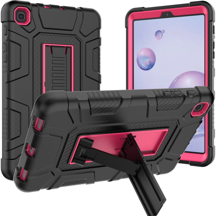 For Samsung Galaxy Tab A 8.4 T307 C5 Four Corners Shockproof Silicone + PC Protective Case with Holder