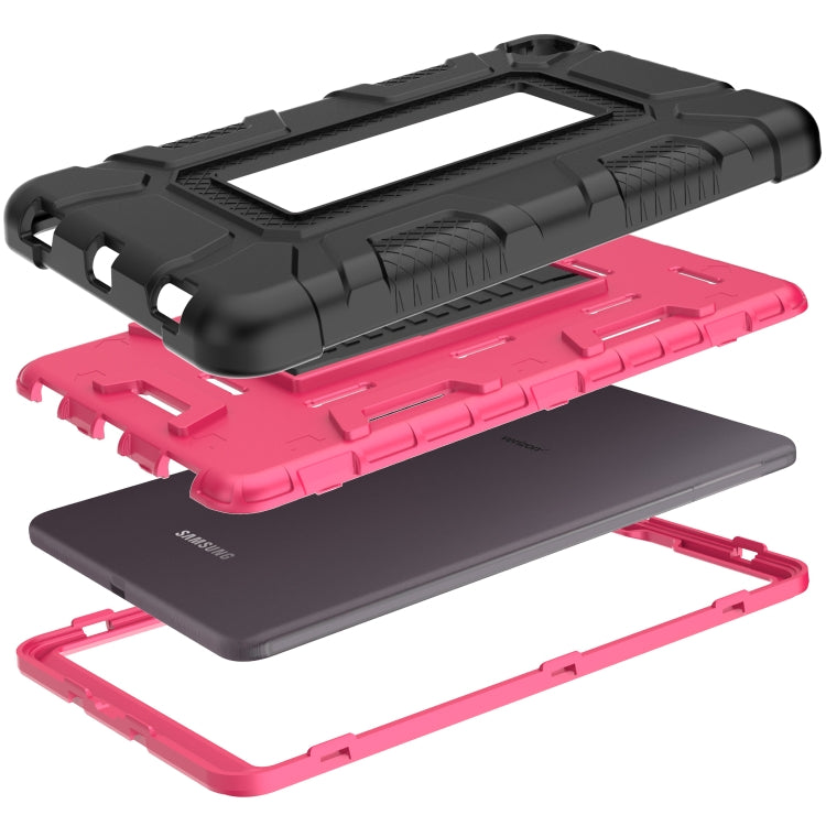 For Samsung Galaxy Tab A 8.4 T307 C5 Four Corners Shockproof Silicone + PC Protective Case with Holder