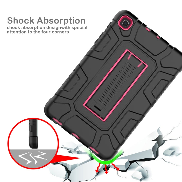 For Samsung Galaxy Tab A 8.4 T307 C5 Four Corners Shockproof Silicone + PC Protective Case with Holder