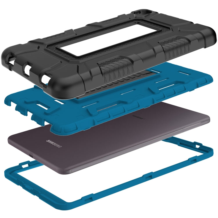 For Samsung Galaxy Tab A 8.4 T307 C5 Four Corners Shockproof Silicone + PC Protective Case with Holder
