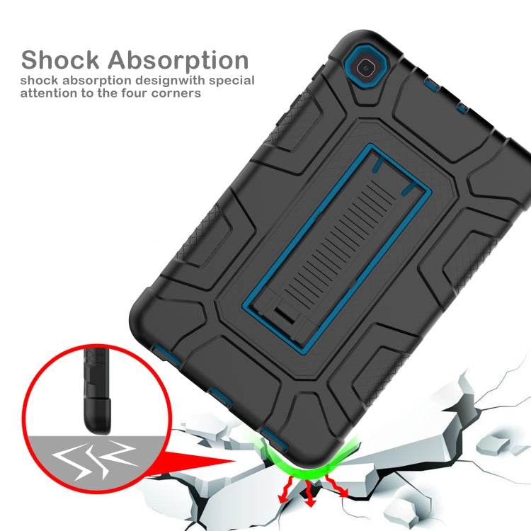 For Samsung Galaxy Tab A 8.4 T307 C5 Four Corners Shockproof Silicone + PC Protective Case with Holder