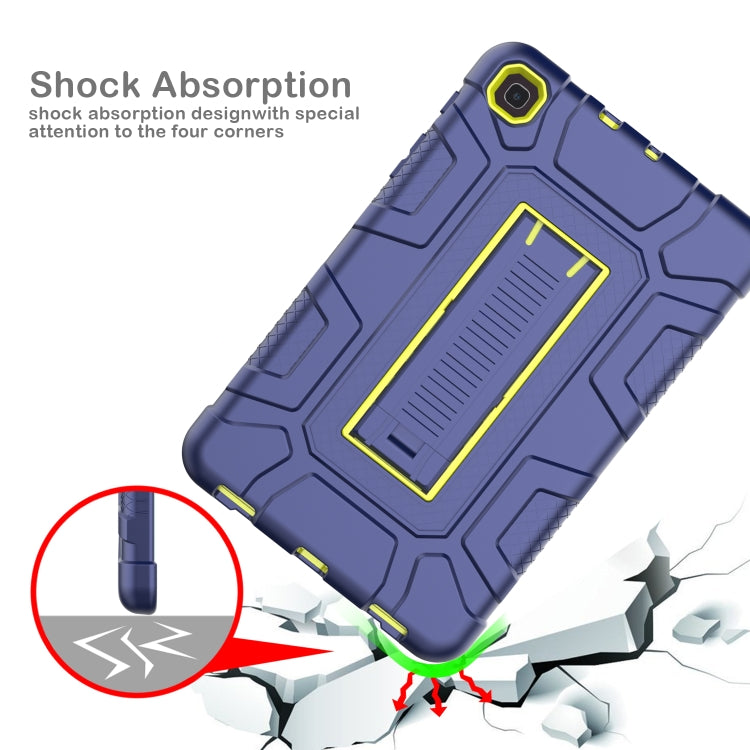 For Samsung Galaxy Tab A 8.4 T307 C5 Four Corners Shockproof Silicone + PC Protective Case with Holder