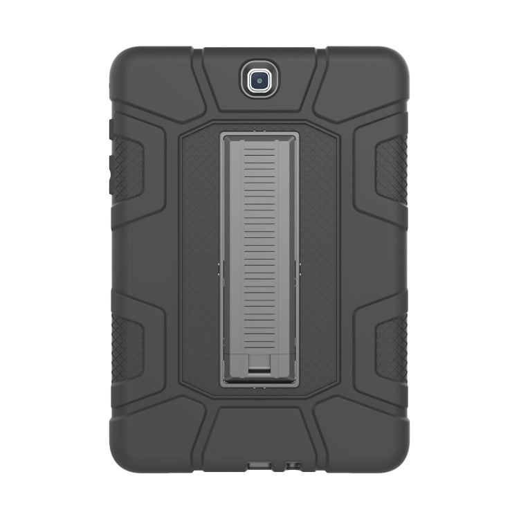 For Samsung Galaxy Tab A 9.7 T550 C5 Four Corners Shockproof Silicone + PC Protective Case with Holder