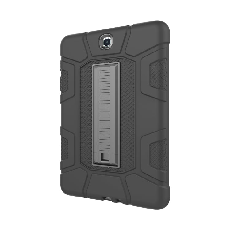 For Samsung Galaxy Tab A 9.7 T550 C5 Four Corners Shockproof Silicone + PC Protective Case with Holder