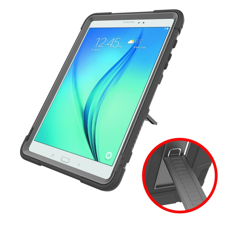 For Samsung Galaxy Tab A 9.7 T550 C5 Four Corners Shockproof Silicone + PC Protective Case with Holder
