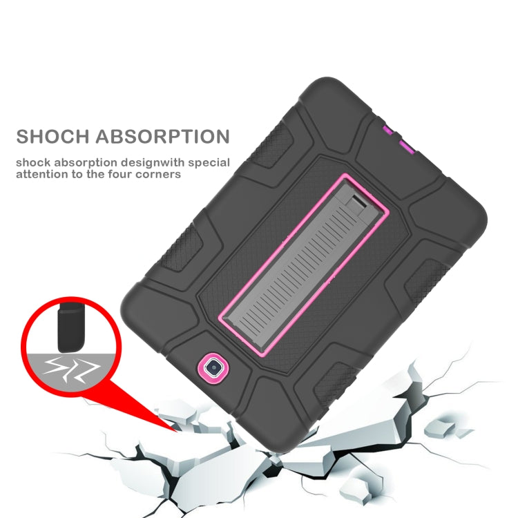 For Samsung Galaxy Tab A 9.7 T550 C5 Four Corners Shockproof Silicone + PC Protective Case with Holder