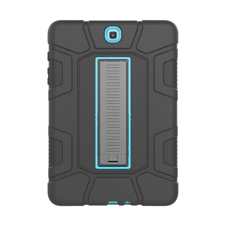 For Samsung Galaxy Tab A 9.7 T550 C5 Four Corners Shockproof Silicone + PC Protective Case with Holder