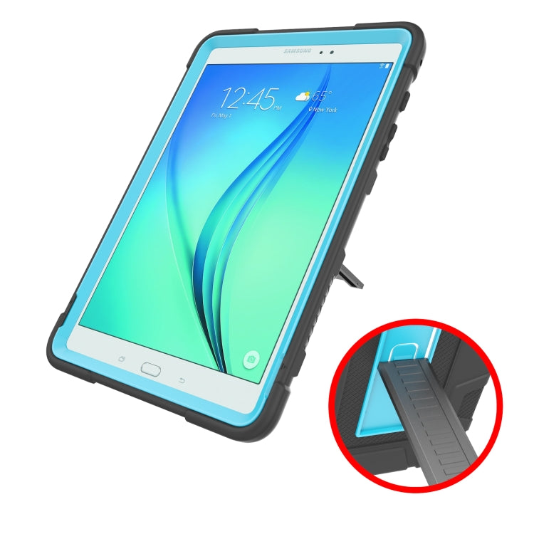 For Samsung Galaxy Tab A 9.7 T550 C5 Four Corners Shockproof Silicone + PC Protective Case with Holder