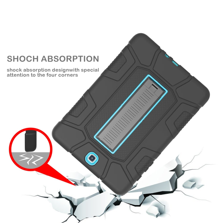 For Samsung Galaxy Tab A 9.7 T550 C5 Four Corners Shockproof Silicone + PC Protective Case with Holder