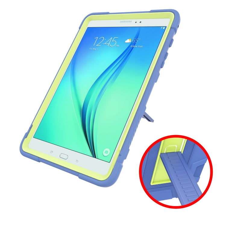 For Samsung Galaxy Tab A 9.7 T550 C5 Four Corners Shockproof Silicone + PC Protective Case with Holder