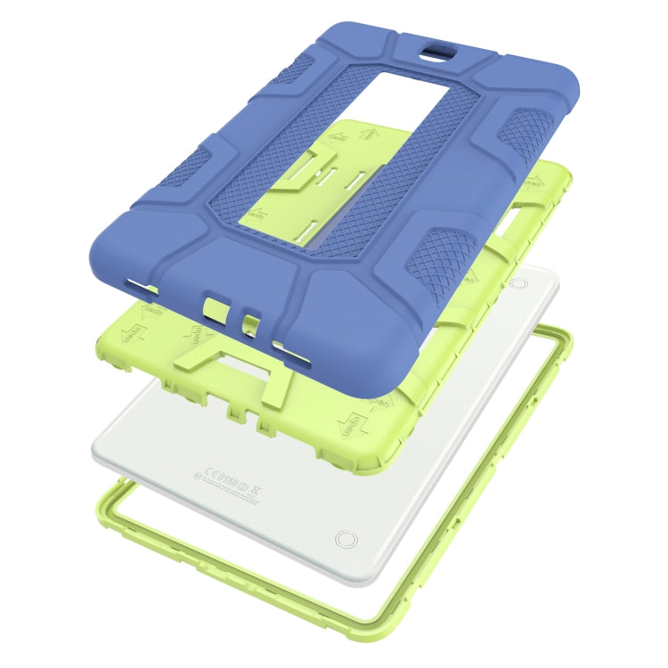 For Samsung Galaxy Tab A 9.7 T550 C5 Four Corners Shockproof Silicone + PC Protective Case with Holder