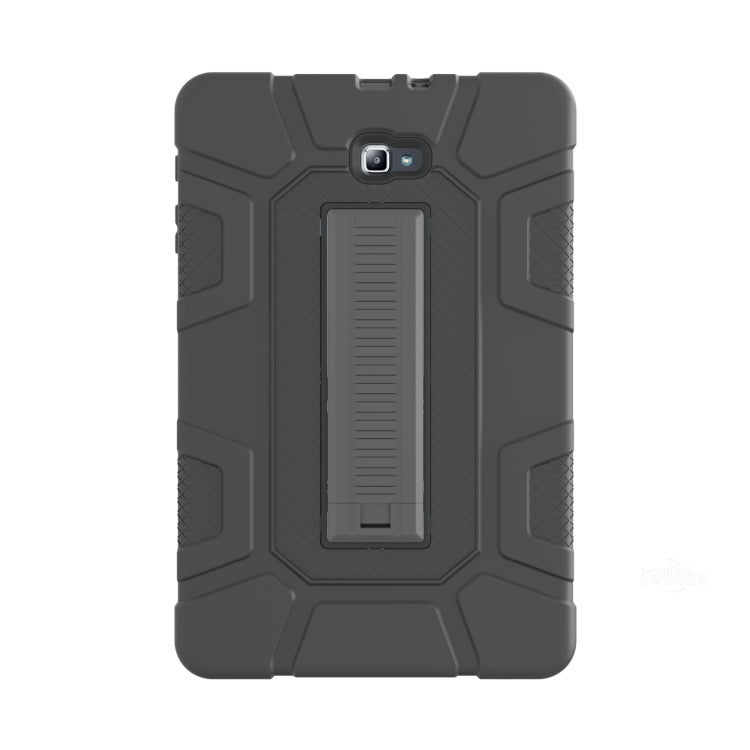 For Samsung Galaxy Tab A  10.1 T580 C5 Four Corners Shockproof Silicone + PC Protective Case with Holder