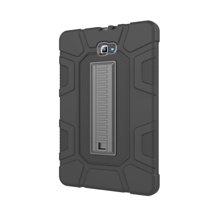 For Samsung Galaxy Tab A  10.1 T580 C5 Four Corners Shockproof Silicone + PC Protective Case with Holder