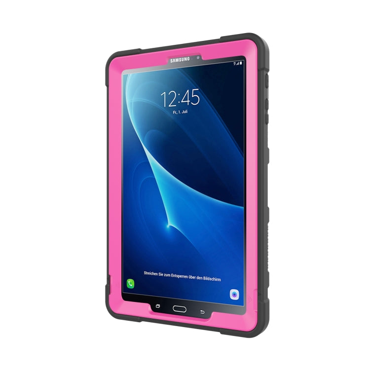 For Samsung Galaxy Tab A  10.1 T580 C5 Four Corners Shockproof Silicone + PC Protective Case with Holder