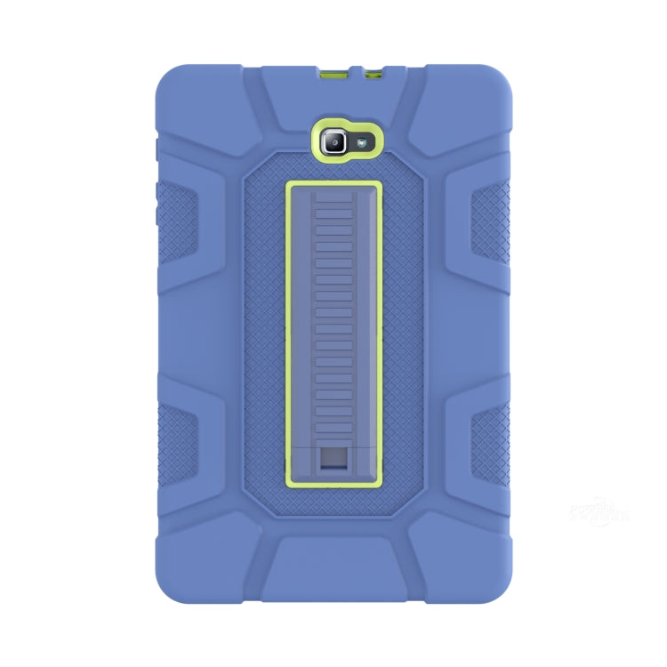 For Samsung Galaxy Tab A  10.1 T580 C5 Four Corners Shockproof Silicone + PC Protective Case with Holder