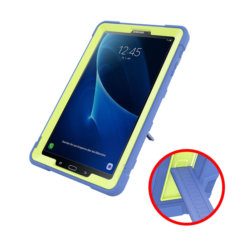 For Samsung Galaxy Tab A  10.1 T580 C5 Four Corners Shockproof Silicone + PC Protective Case with Holder