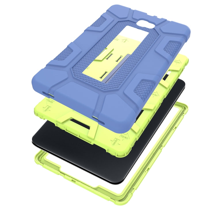 For Samsung Galaxy Tab A  10.1 T580 C5 Four Corners Shockproof Silicone + PC Protective Case with Holder