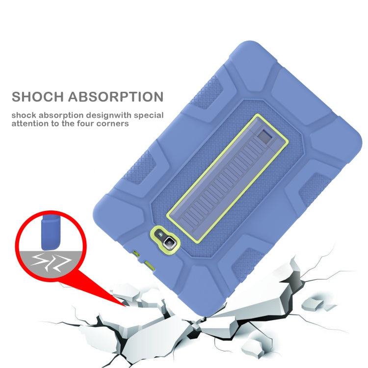 For Samsung Galaxy Tab A  10.1 T580 C5 Four Corners Shockproof Silicone + PC Protective Case with Holder
