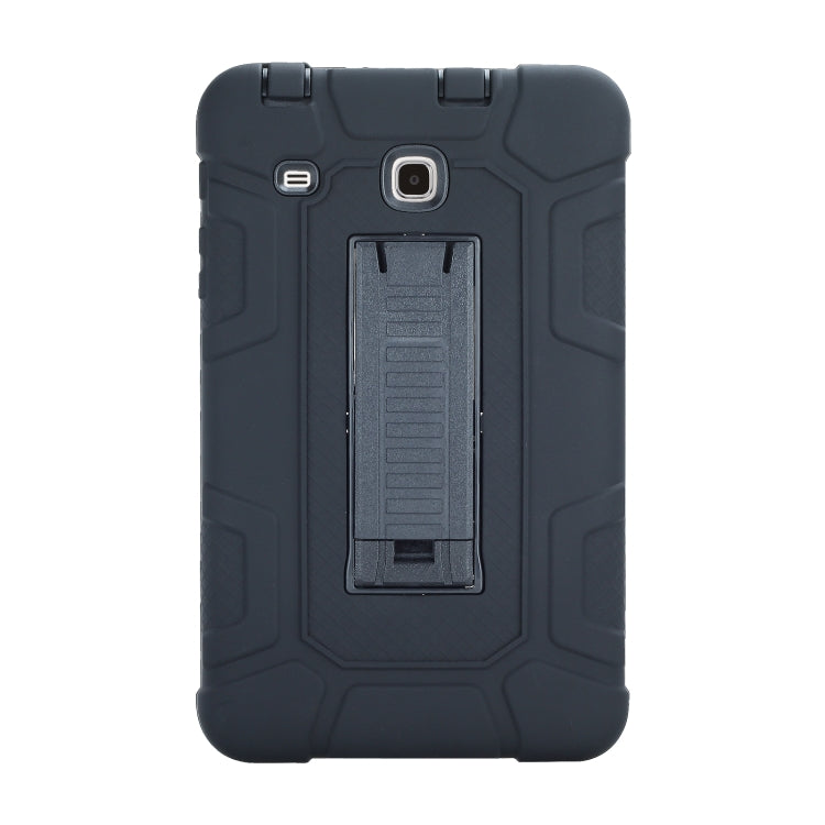 For Samsung Galaxy Tab E 8.0 T377 C5 Four Corners Shockproof Silicone + PC Protective Case with Holder
