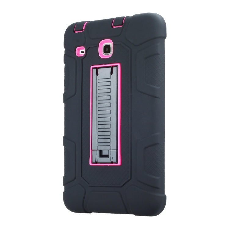 For Samsung Galaxy Tab E 8.0 T377 C5 Four Corners Shockproof Silicone + PC Protective Case with Holder