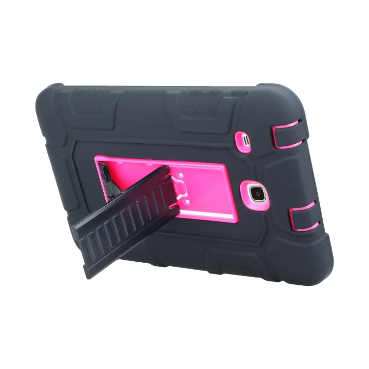 For Samsung Galaxy Tab E 8.0 T377 C5 Four Corners Shockproof Silicone + PC Protective Case with Holder