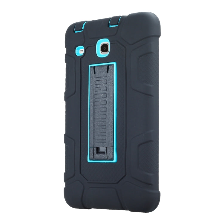 For Samsung Galaxy Tab E 8.0 T377 C5 Four Corners Shockproof Silicone + PC Protective Case with Holder