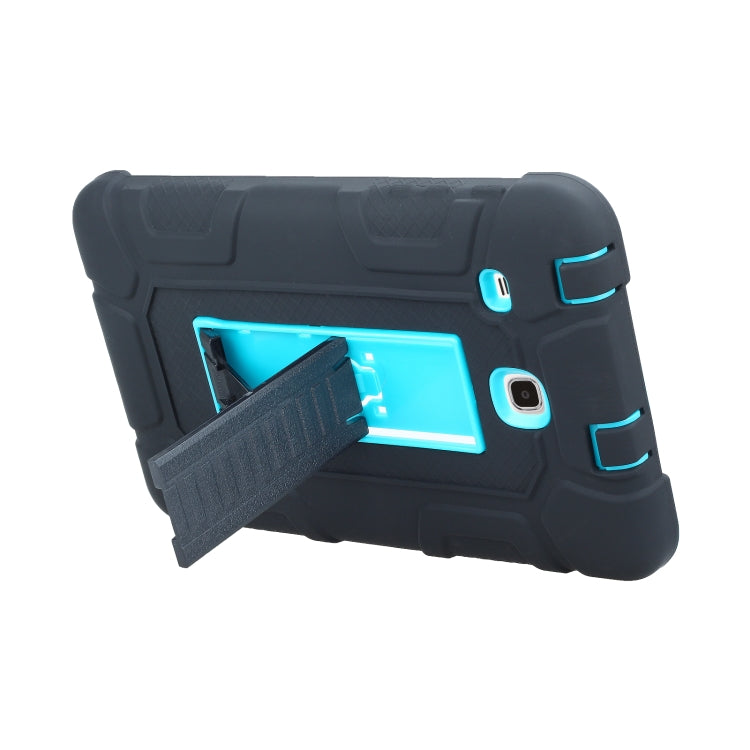 For Samsung Galaxy Tab E 8.0 T377 C5 Four Corners Shockproof Silicone + PC Protective Case with Holder