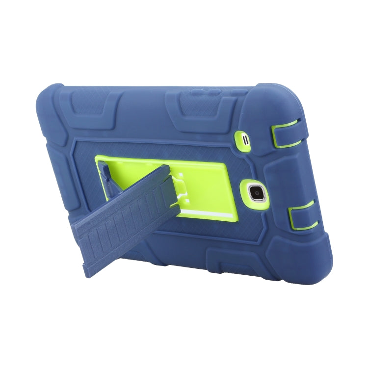 For Samsung Galaxy Tab E 8.0 T377 C5 Four Corners Shockproof Silicone + PC Protective Case with Holder