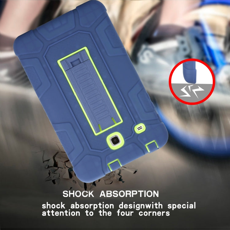 For Samsung Galaxy Tab E 8.0 T377 C5 Four Corners Shockproof Silicone + PC Protective Case with Holder