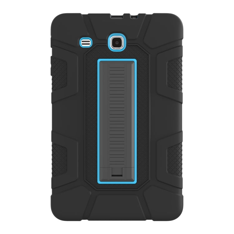 For Samsung Galaxy Tab E 9.6 T560 C5 Four Corners Shockproof Silicone + PC Protective Case with Holder
