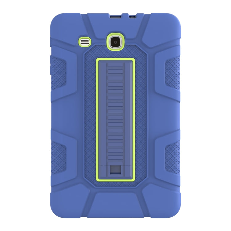 For Samsung Galaxy Tab E 9.6 T560 C5 Four Corners Shockproof Silicone + PC Protective Case with Holder
