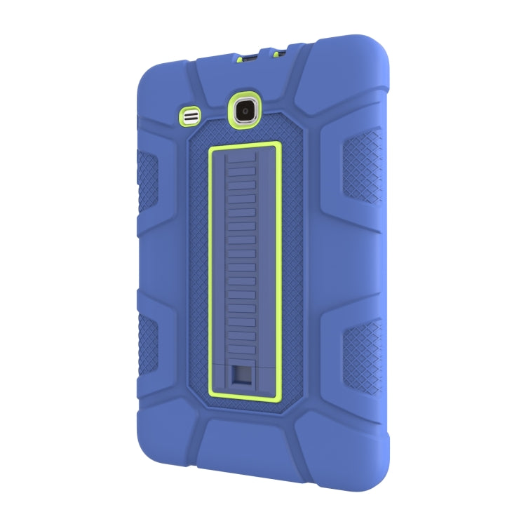 For Samsung Galaxy Tab E 9.6 T560 C5 Four Corners Shockproof Silicone + PC Protective Case with Holder