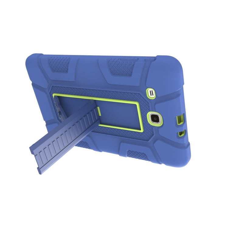 For Samsung Galaxy Tab E 9.6 T560 C5 Four Corners Shockproof Silicone + PC Protective Case with Holder