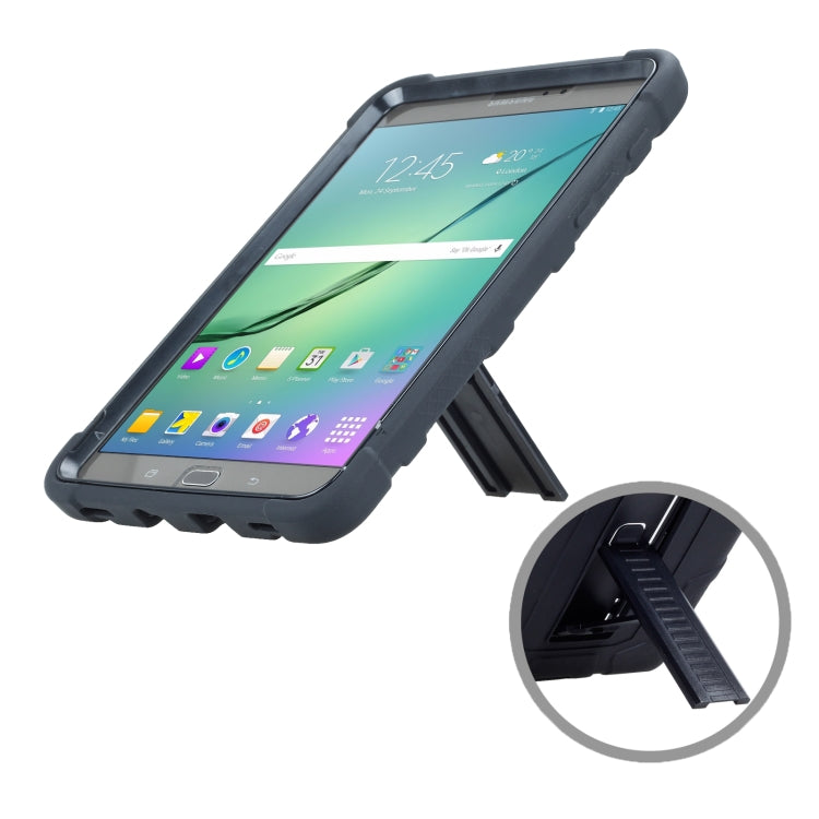 For Samsung Galaxy Tab S2 8.0 T710 C5 Four Corners Shockproof Silicone + PC Protective Case with Holder