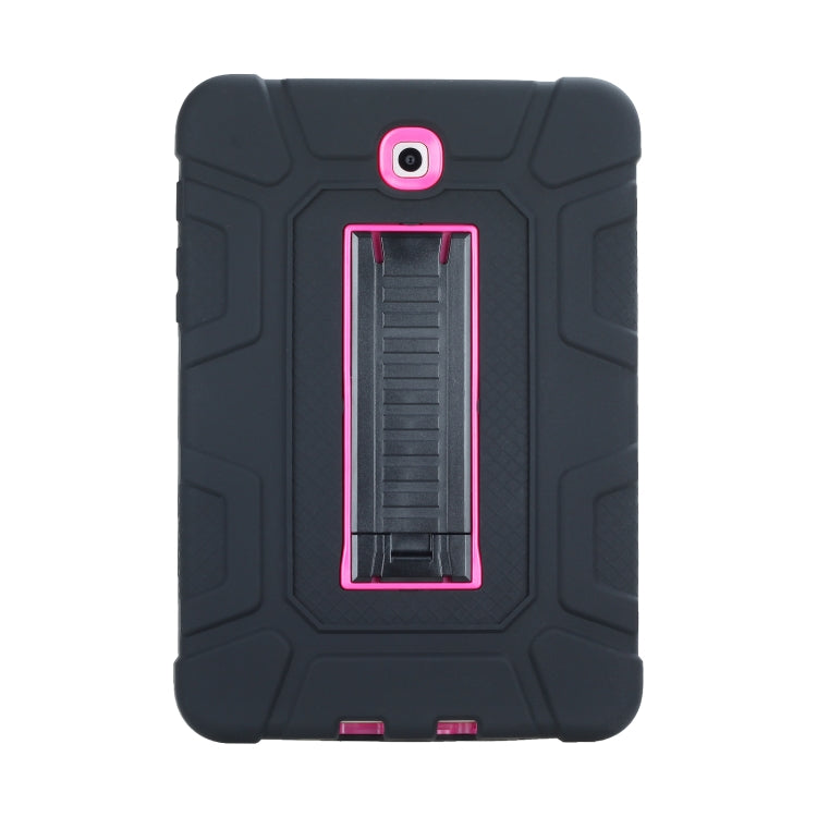 For Samsung Galaxy Tab S2 8.0 T710 C5 Four Corners Shockproof Silicone + PC Protective Case with Holder