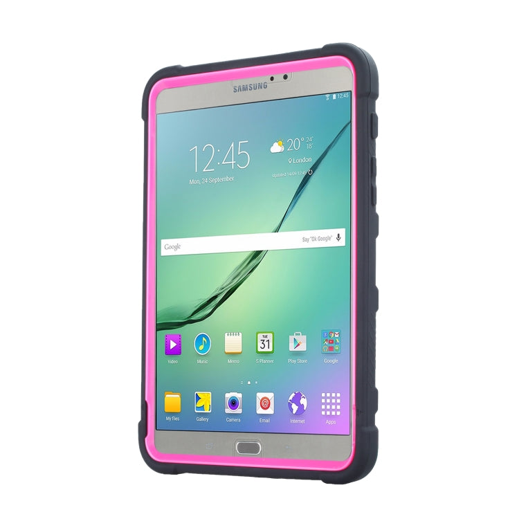 For Samsung Galaxy Tab S2 8.0 T710 C5 Four Corners Shockproof Silicone + PC Protective Case with Holder