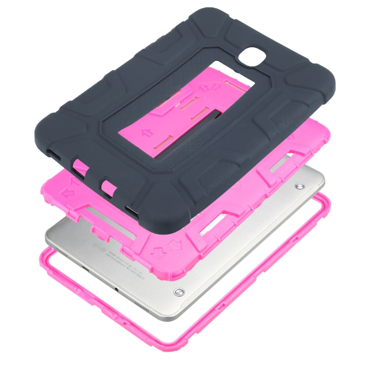 For Samsung Galaxy Tab S2 8.0 T710 C5 Four Corners Shockproof Silicone + PC Protective Case with Holder