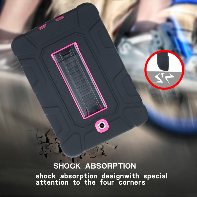 For Samsung Galaxy Tab S2 8.0 T710 C5 Four Corners Shockproof Silicone + PC Protective Case with Holder