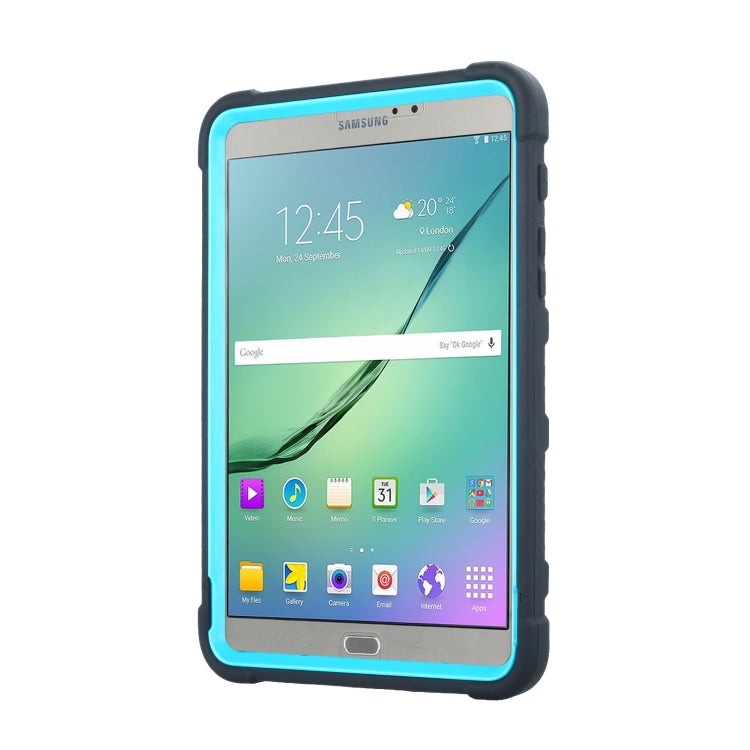 For Samsung Galaxy Tab S2 8.0 T710 C5 Four Corners Shockproof Silicone + PC Protective Case with Holder