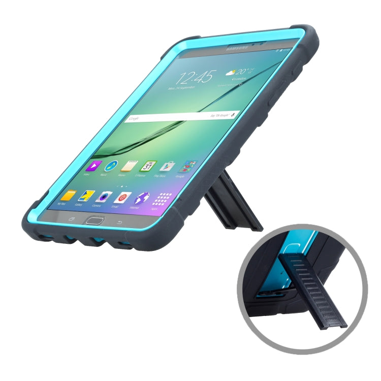 For Samsung Galaxy Tab S2 8.0 T710 C5 Four Corners Shockproof Silicone + PC Protective Case with Holder