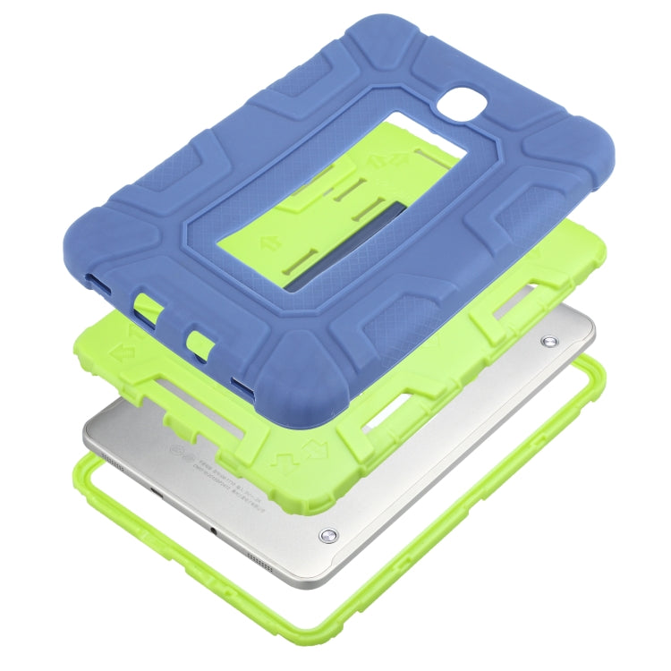For Samsung Galaxy Tab S2 8.0 T710 C5 Four Corners Shockproof Silicone + PC Protective Case with Holder