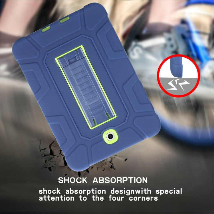 For Samsung Galaxy Tab S2 8.0 T710 C5 Four Corners Shockproof Silicone + PC Protective Case with Holder