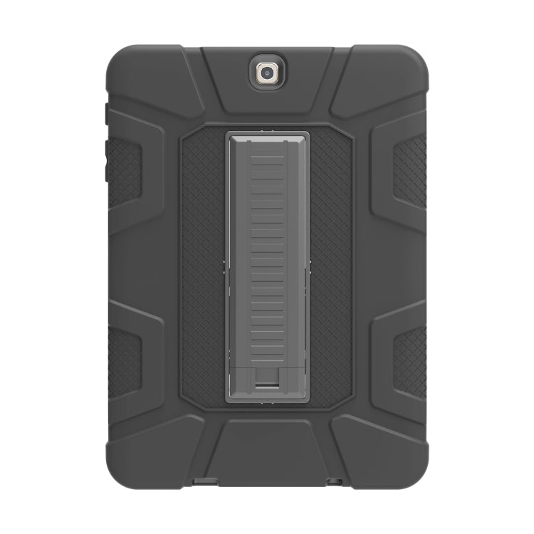 For Samsung Galaxy Tab S2 9.7 T810 C5 Four Corners Shockproof Silicone + PC Protective Case with Holder