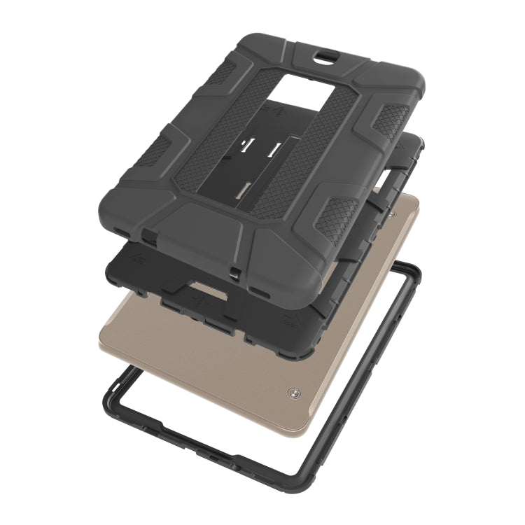 For Samsung Galaxy Tab S2 9.7 T810 C5 Four Corners Shockproof Silicone + PC Protective Case with Holder
