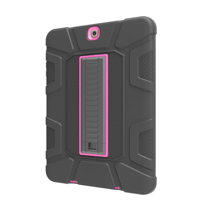 For Samsung Galaxy Tab S2 9.7 T810 C5 Four Corners Shockproof Silicone + PC Protective Case with Holder