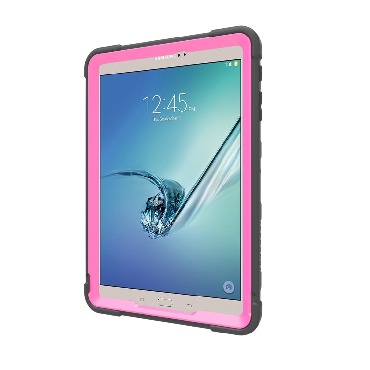 For Samsung Galaxy Tab S2 9.7 T810 C5 Four Corners Shockproof Silicone + PC Protective Case with Holder