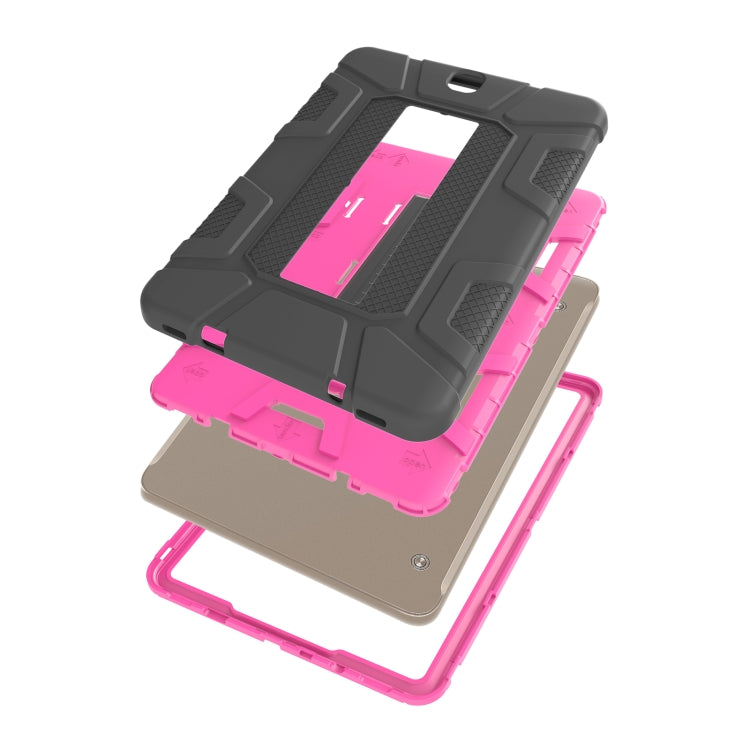 For Samsung Galaxy Tab S2 9.7 T810 C5 Four Corners Shockproof Silicone + PC Protective Case with Holder
